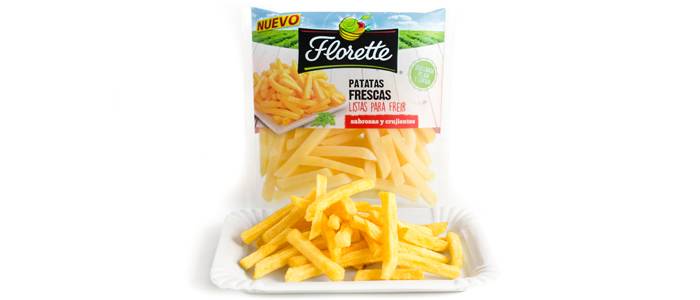 Las patatas frescas, peladas, lavadas y cortadas llegan con Florette