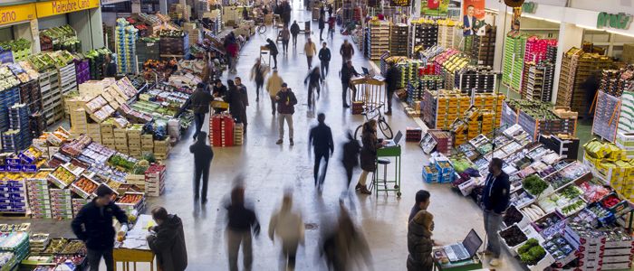Running por el mercado