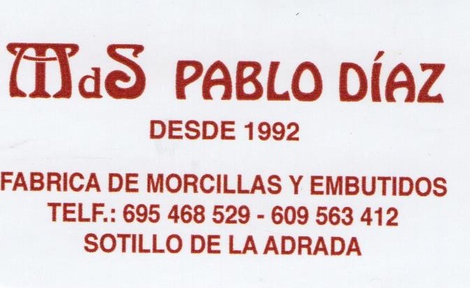 MORCILLAS DE SOTILLO PABLO DÍAZ
