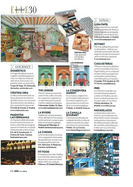 ELLE DICIEMBRE 2016  LAS HERMANAS. Delicioso Pimentón de La Vera