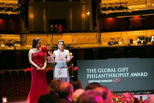 Nuestras mermeladas artesanas gourmet en la Global Gift Gala by Eva Longoria celebrada en el Teatro Real de Madrid.