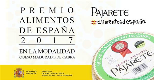 QUESO DE CABRA SEMICURADO PAJARETE: ENTRE LOS MEJORES QUESOS DE ESPAÑA 2017