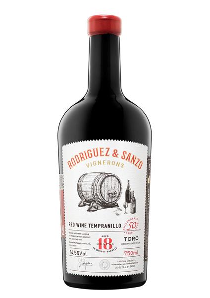 RODRIGUEZ & SANZO Tempranillo 18 meses en barricas Whisky. D.O.Toro