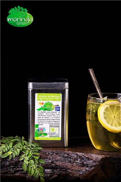 Infusiones de Moringa Spain endulzadas con hojas de Stevia