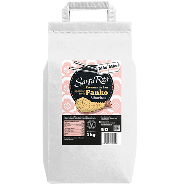 Santa Rita, Panko Sibaritas, escama mas grande, y mas crujiente, envase papel 1 Kg. (con asa) 