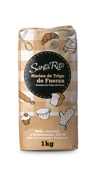 Harina Fuerza, alta proteína. 250 W ideal para todo tipo de bollería y masas. 