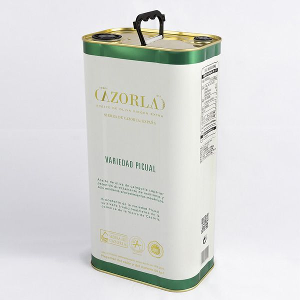  Aceite de Oliva Picual Pack de 4 Envases Metálicos de 5L
