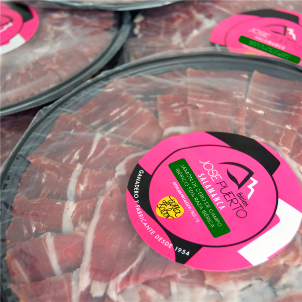  Jamón de Cebo de Campo Ibérico 50% (100grs) – Atmósfera Protectora – Corte a Cuchillo