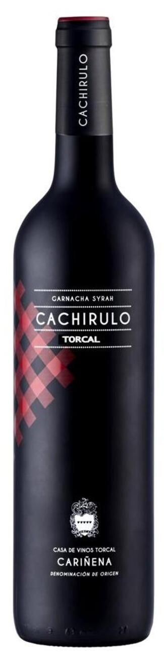 Cariñena, 13.5º. tinto Gourmets expresivo. Garnacha-Syrah, Grupo Vino tintada | y DOP Muy Botella serigrafiada.